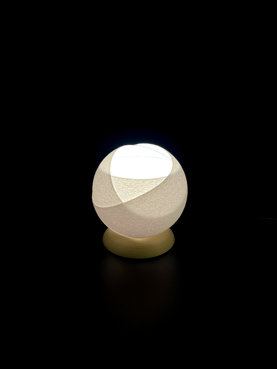 On Demand - Snowball Lamp - Small - White Pine - 1